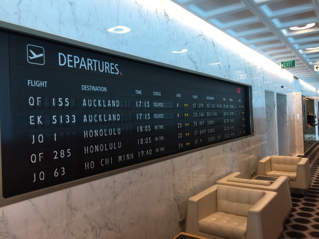 Qantas Melbourne First Class Lounge